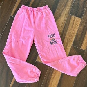 Boys Lie Perfect Match Pink Joggers M